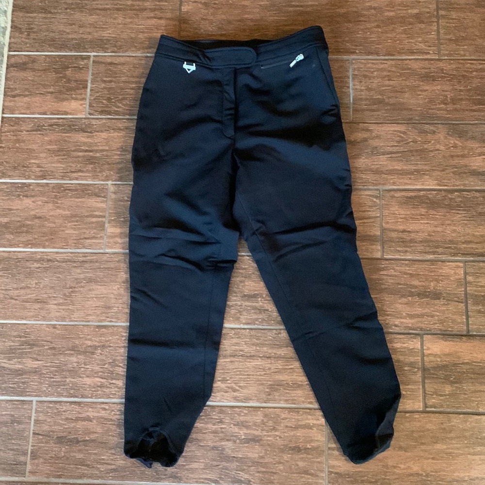 FERA black ski pants with stirrups. Excellent used condition